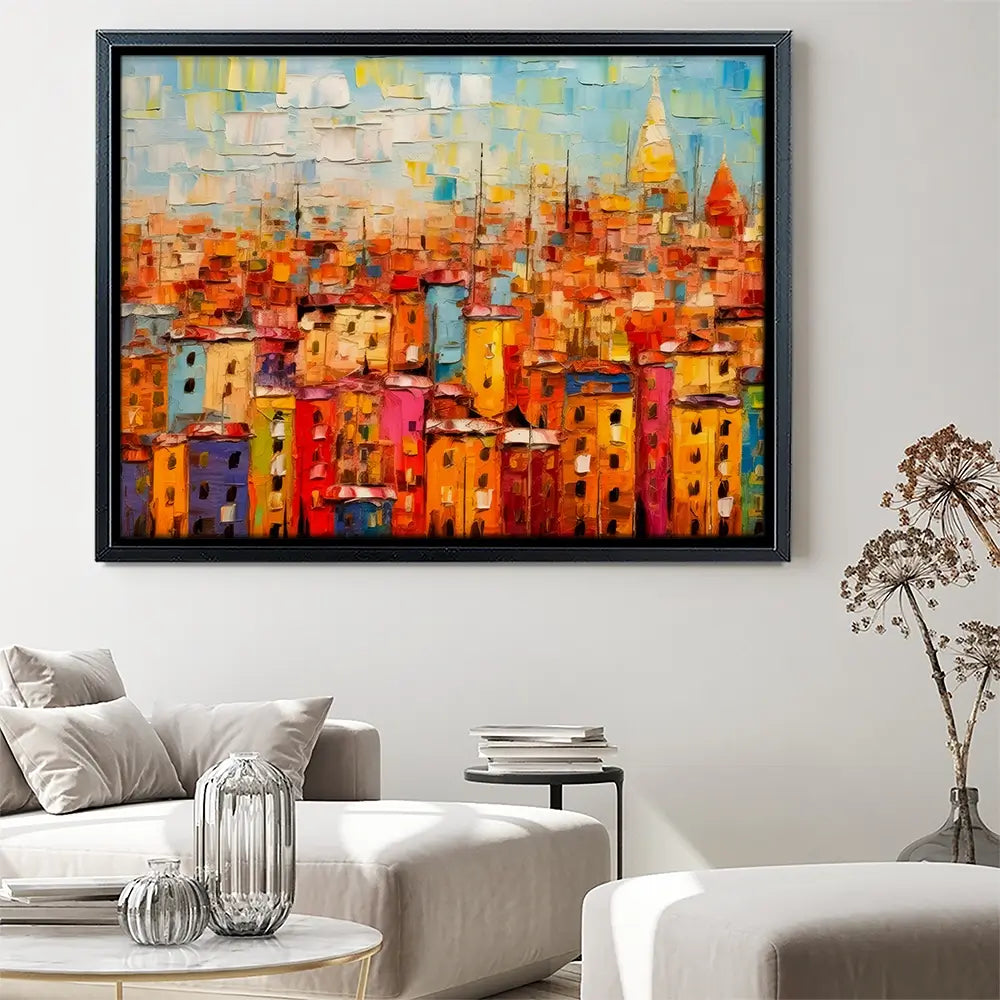 All The Houses Canvas Print All The Houses Canvas Print wall art product Art Print Shop