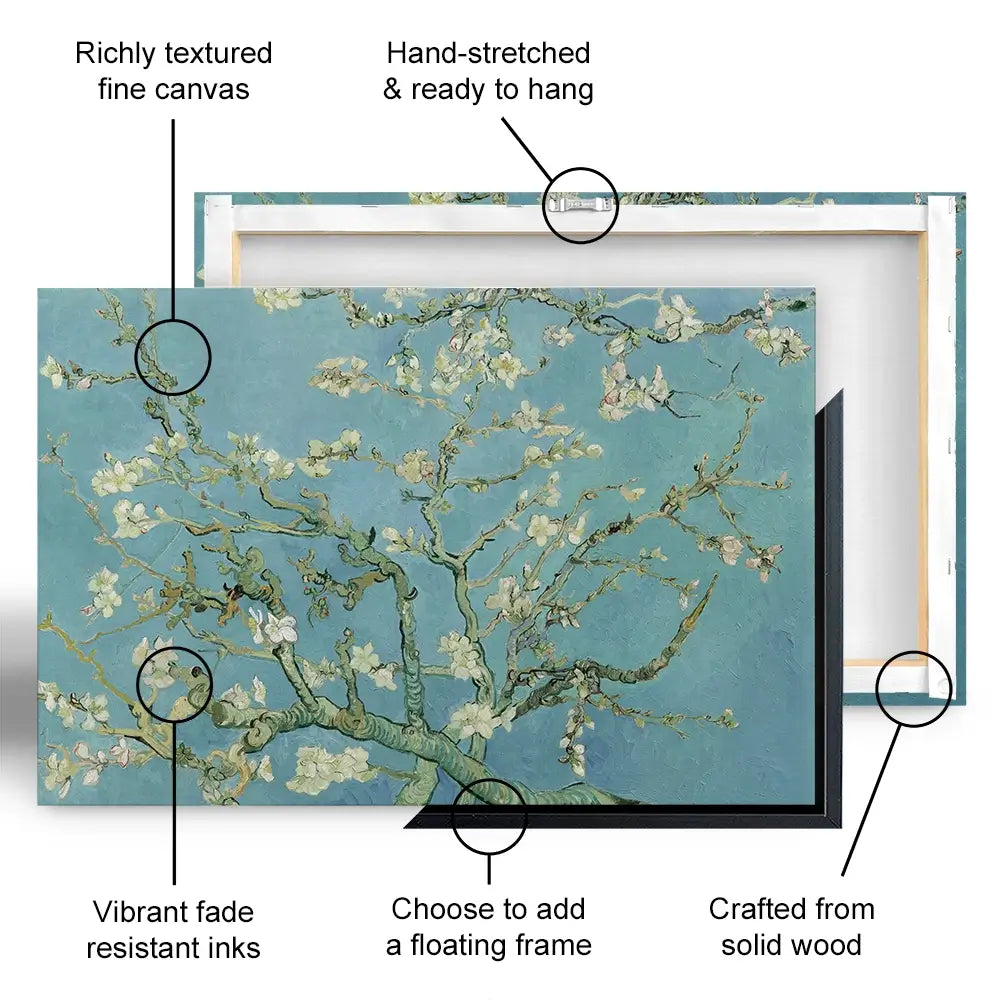 Almond Blossoms Oversized Canvas Print Almond Blossoms Oversized Canvas Print wall art product Vincent Van Gogh
