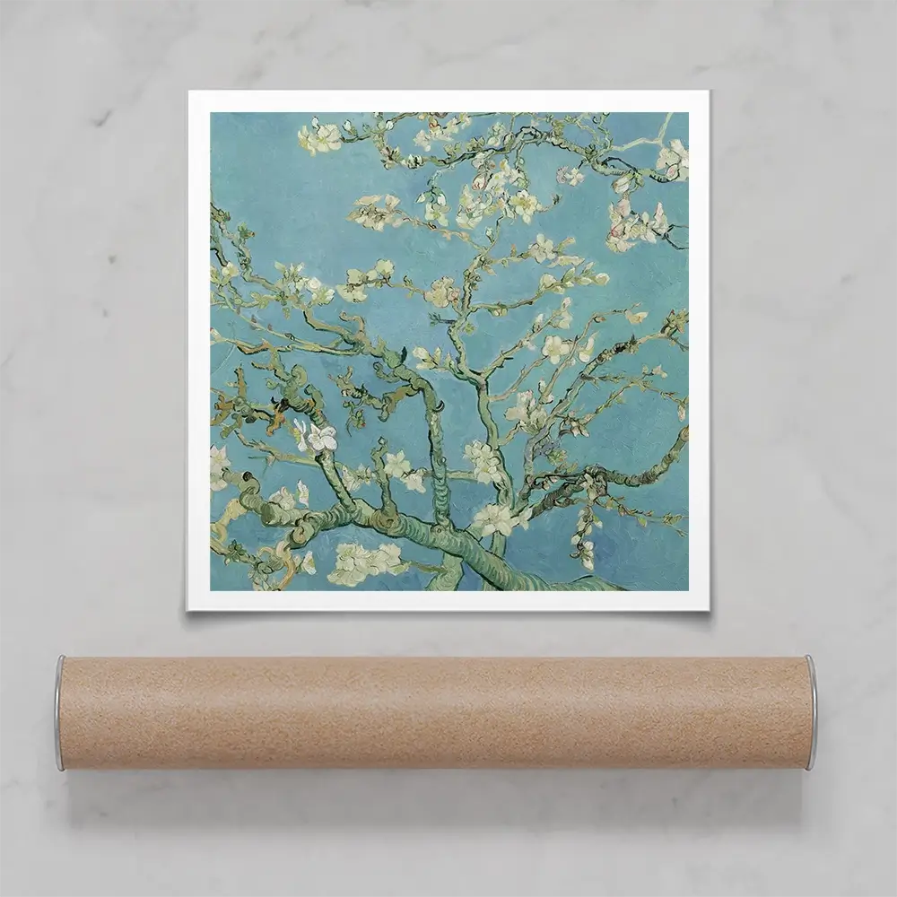 Almond Blossoms Square Art Print Almond Blossoms Square Art Print wall art product Vincent Van Gogh