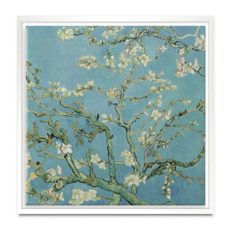 Almond Blossoms Square Canvas Print wall art product Independent