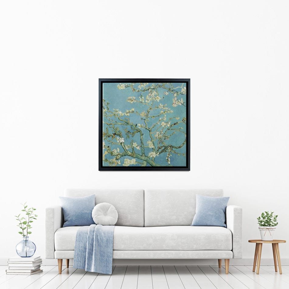 Almond Blossoms Square Canvas Print wall art product Independent