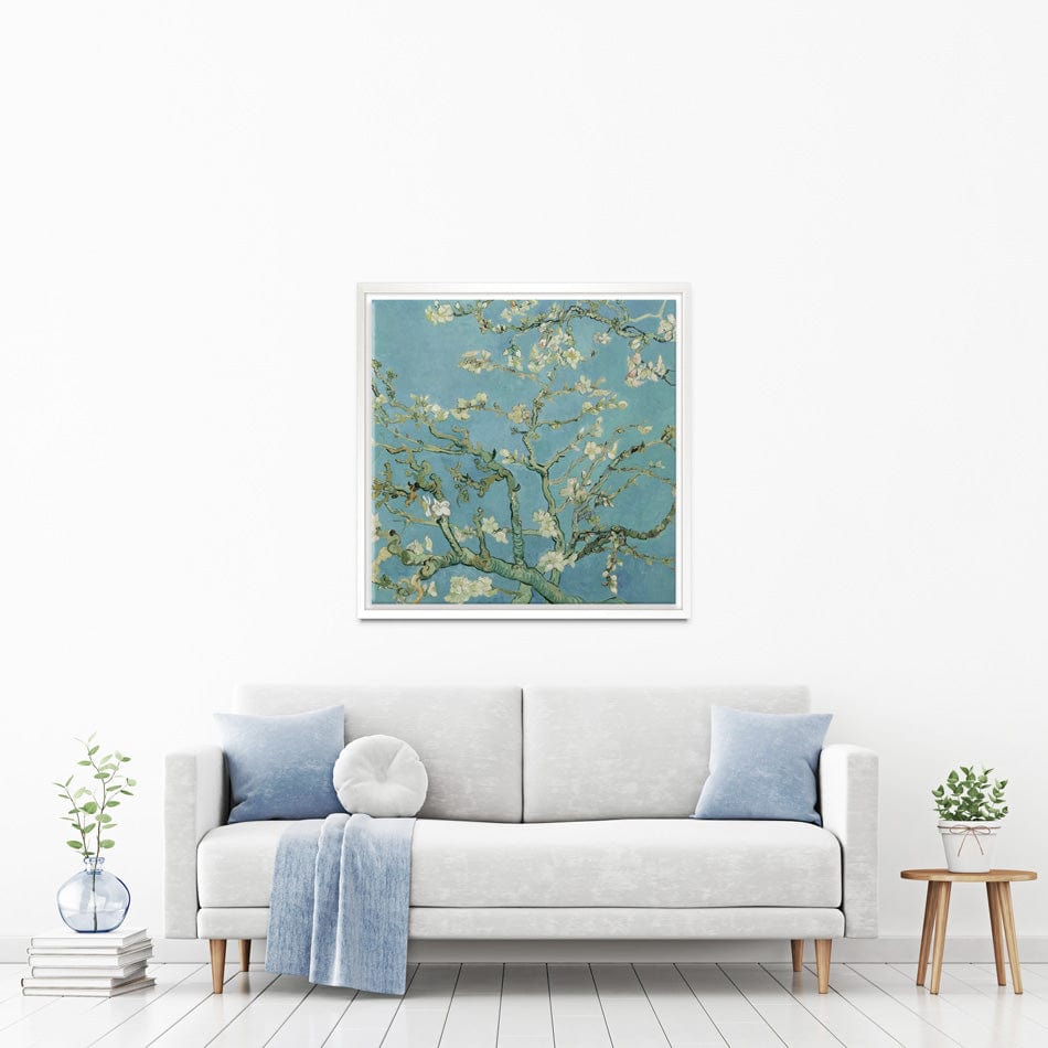 Almond Blossoms Square Canvas Print wall art product Independent