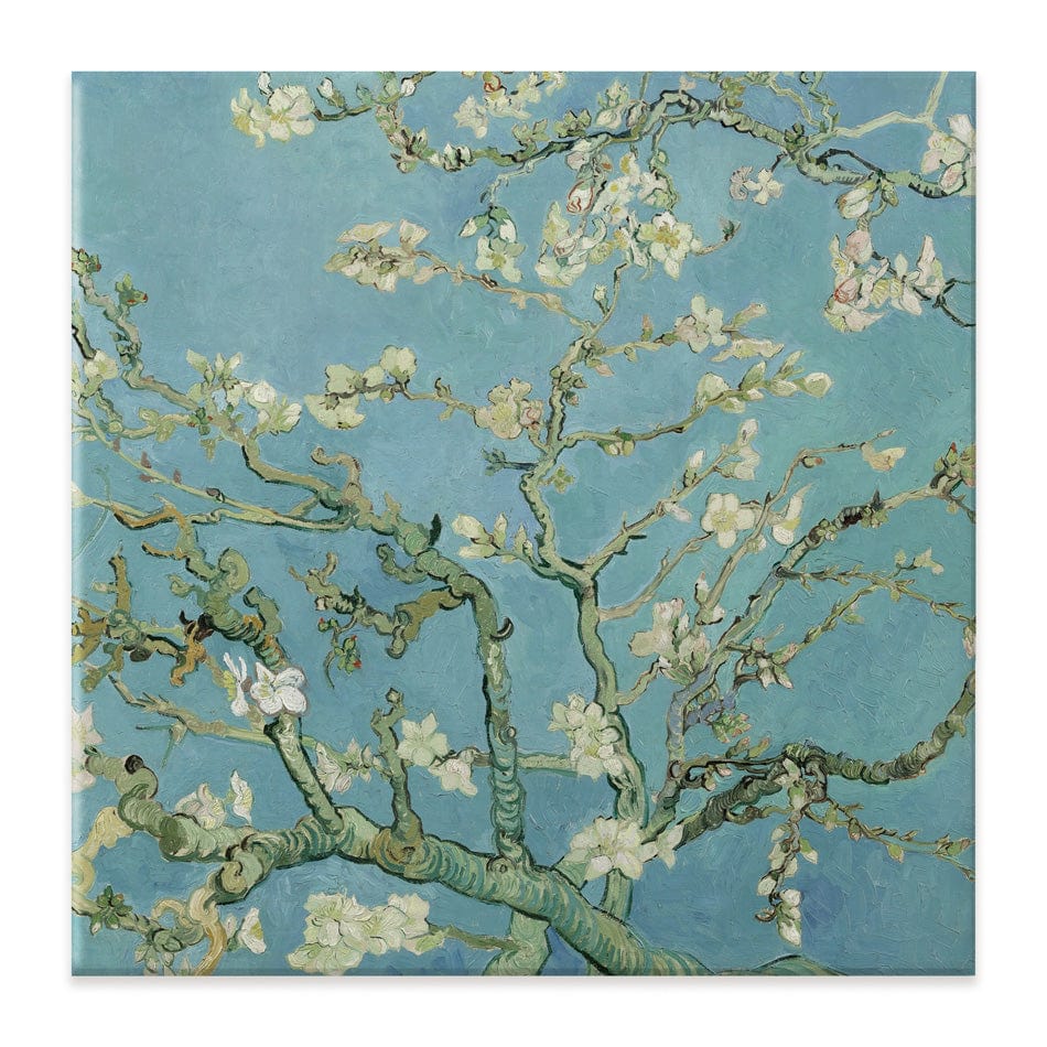 Almond Blossoms Square Canvas Print wall art product Van Gogh