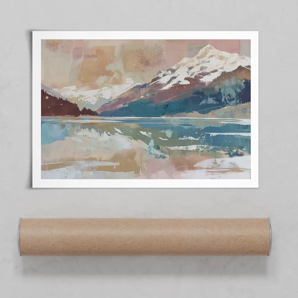 Alpine Lake Reflection Art Print Alpine Lake Reflection Art Print wall art product Chromatic Storm Studio