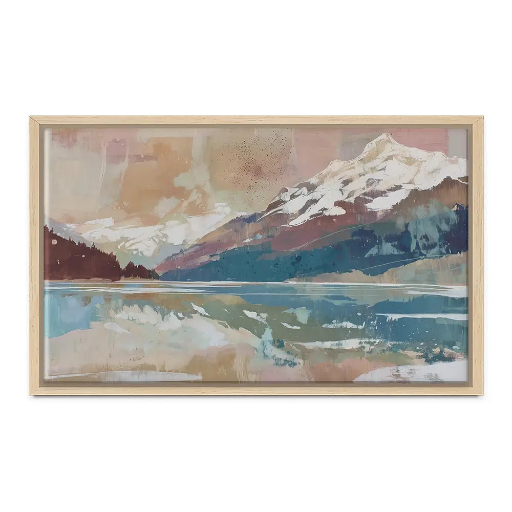 Alpine Lake Reflection Canvas Print Alpine Lake Reflection Canvas Print wall art product Chromatic Storm Studio
