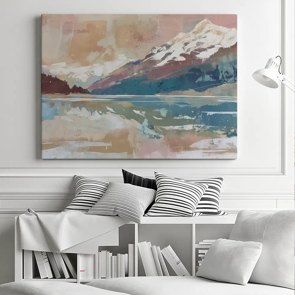 Alpine Lake Reflection Canvas Print Alpine Lake Reflection Canvas Print wall art product Chromatic Storm Studio