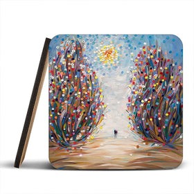Among Flowers Coaster Set Among Flowers Coaster Set wall art product Ekaterina Ermilkina