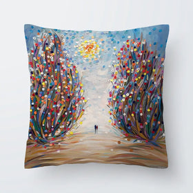 Among Flowers Cushion Among Flowers Cushion wall art product Ekaterina Ermilkina