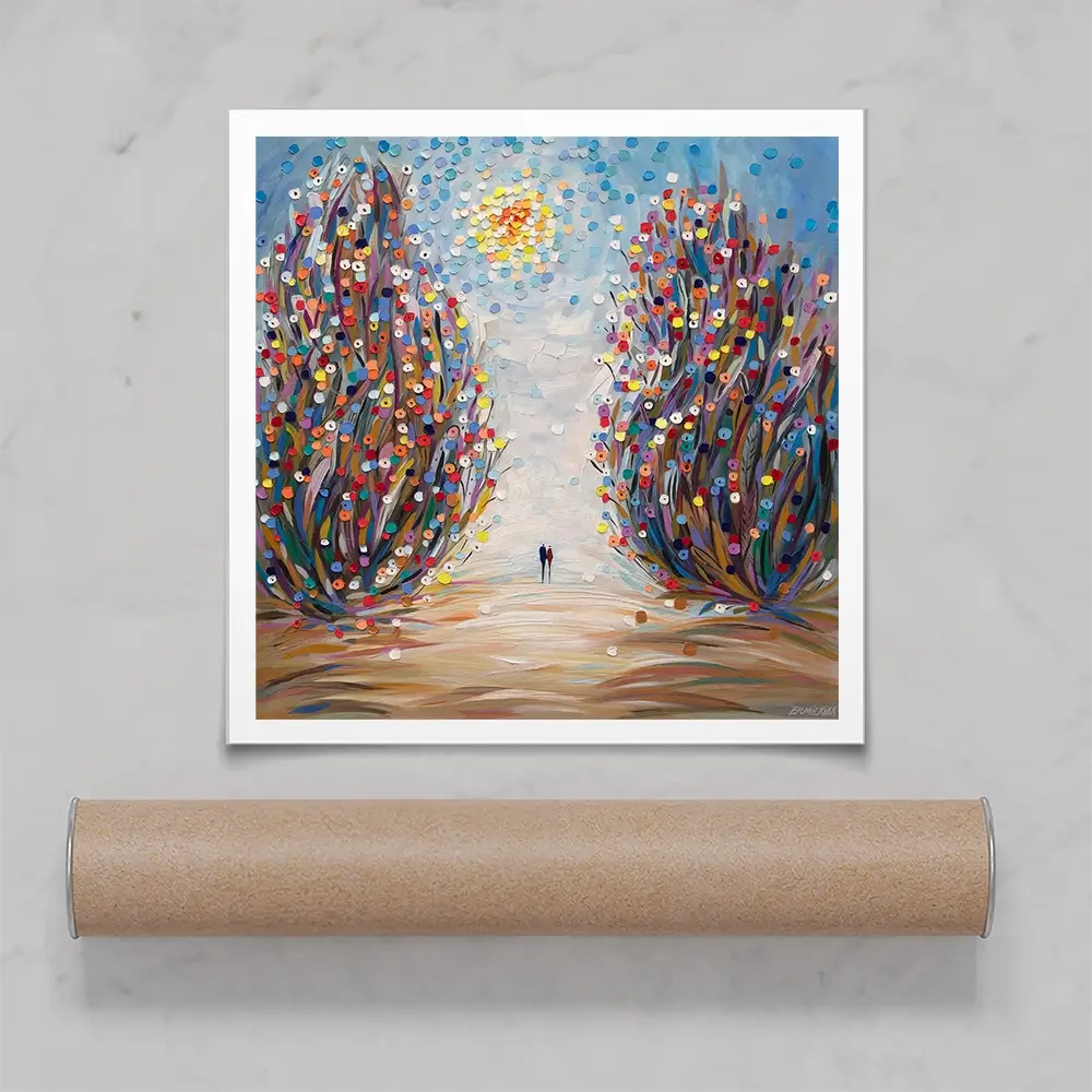 Among Flowers Square Art Print Among Flowers Square Art Print wall art product Ekaterina Ermilkina