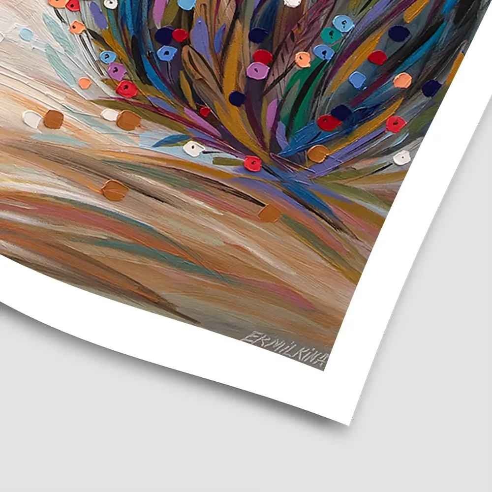 Among Flowers Square Art Print Among Flowers Square Art Print wall art product Ekaterina Ermilkina