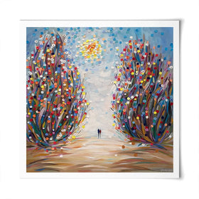 Among Flowers Square Art Print Among Flowers Square Art Print wall art product Ekaterina Ermilkina