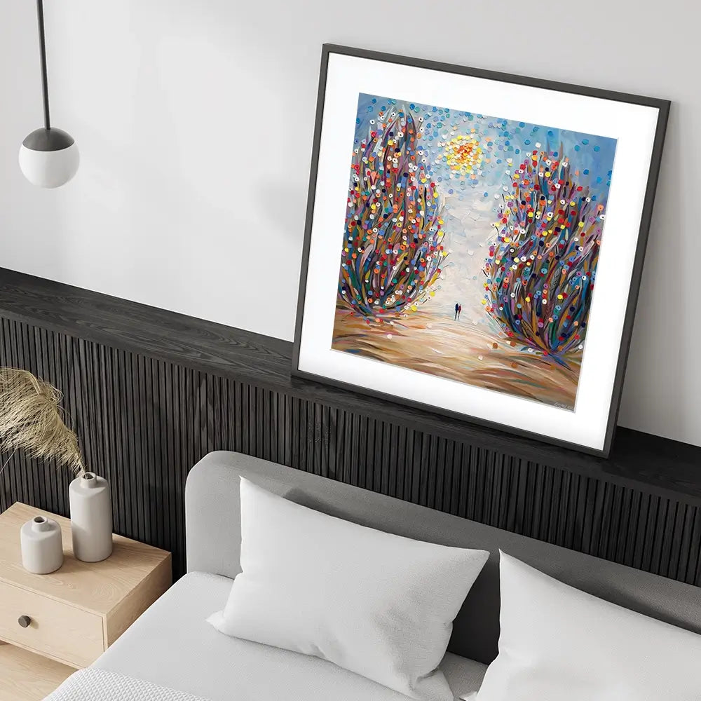 Among Flowers Square Framed Art Print Among Flowers Square Framed Art Print wall art product Ekaterina Ermilkina