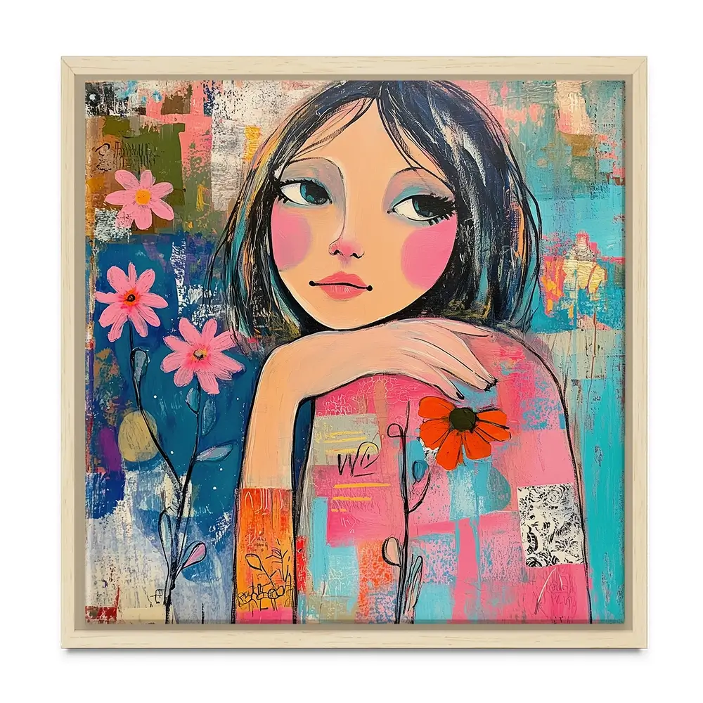 Amongst The Flowers Canvas Print Amongst The Flowers Canvas Print wall art product Tanya Ocean