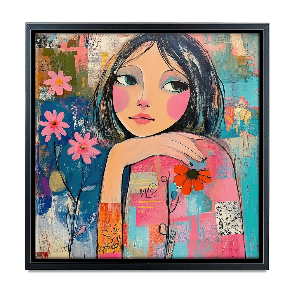 Amongst The Flowers Canvas Print Amongst The Flowers Canvas Print wall art product Tanya Ocean