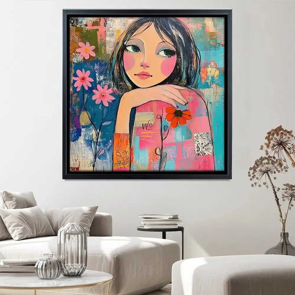 Amongst The Flowers Canvas Print Amongst The Flowers Canvas Print wall art product Tanya Ocean