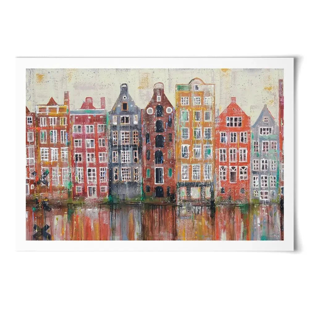Amsterdam Damrak Art Print Amsterdam Damrak Art Print wall art product Studio Paint-Ing