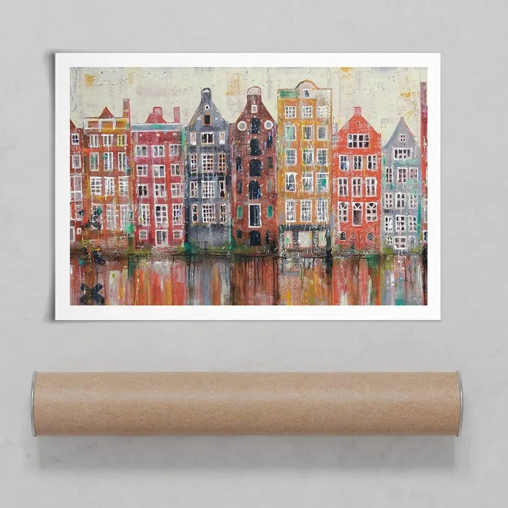 Amsterdam Damrak Art Print Amsterdam Damrak Art Print wall art product Studio Paint-Ing