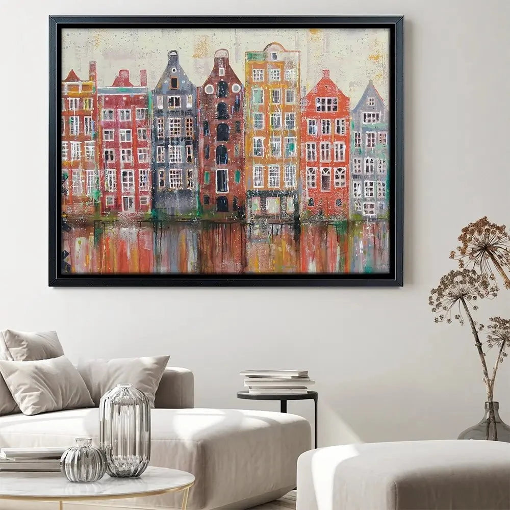 Amsterdam Damrak Canvas Print Amsterdam Damrak Canvas Print wall art product Studio Paint-Ing