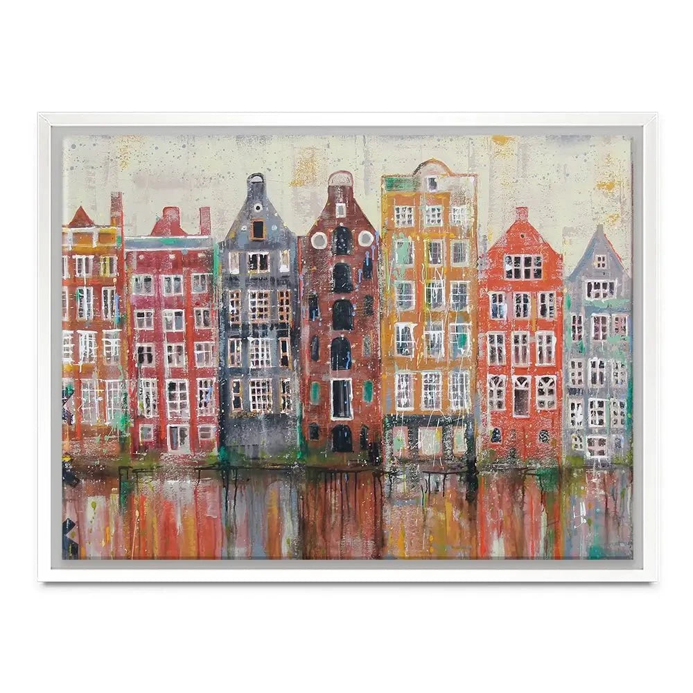 Amsterdam Damrak Canvas Print Amsterdam Damrak Canvas Print wall art product Studio Paint-Ing