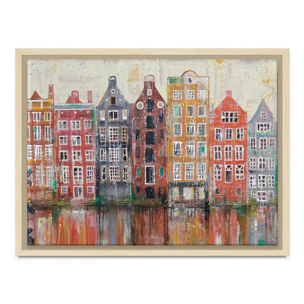 Amsterdam Damrak Canvas Print Amsterdam Damrak Canvas Print wall art product Studio Paint-Ing