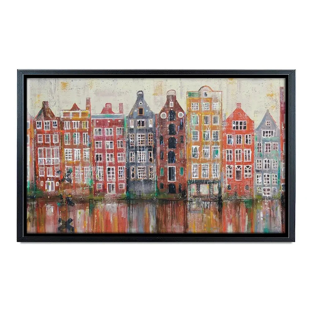 Amsterdam Damrak Canvas Print Amsterdam Damrak Canvas Print wall art product Studio Paint-Ing