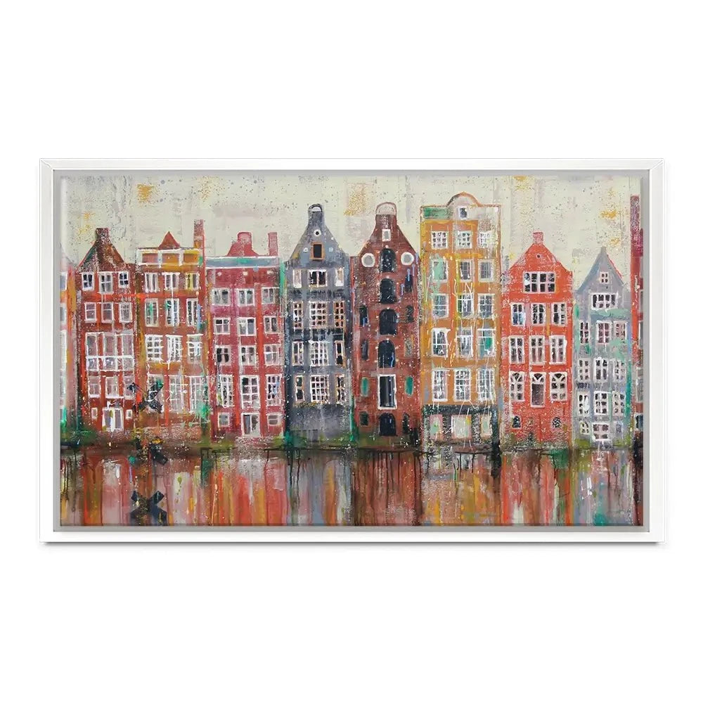 Amsterdam Damrak Canvas Print Amsterdam Damrak Canvas Print wall art product Studio Paint-Ing