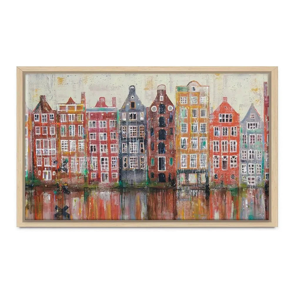 Amsterdam Damrak Canvas Print Amsterdam Damrak Canvas Print wall art product Studio Paint-Ing