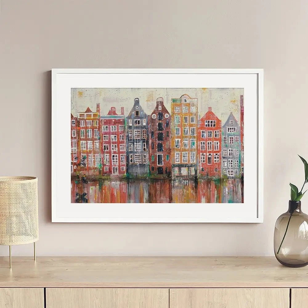Amsterdam Damrak Framed Art Print Amsterdam Damrak Framed Art Print wall art product Studio Paint-Ing