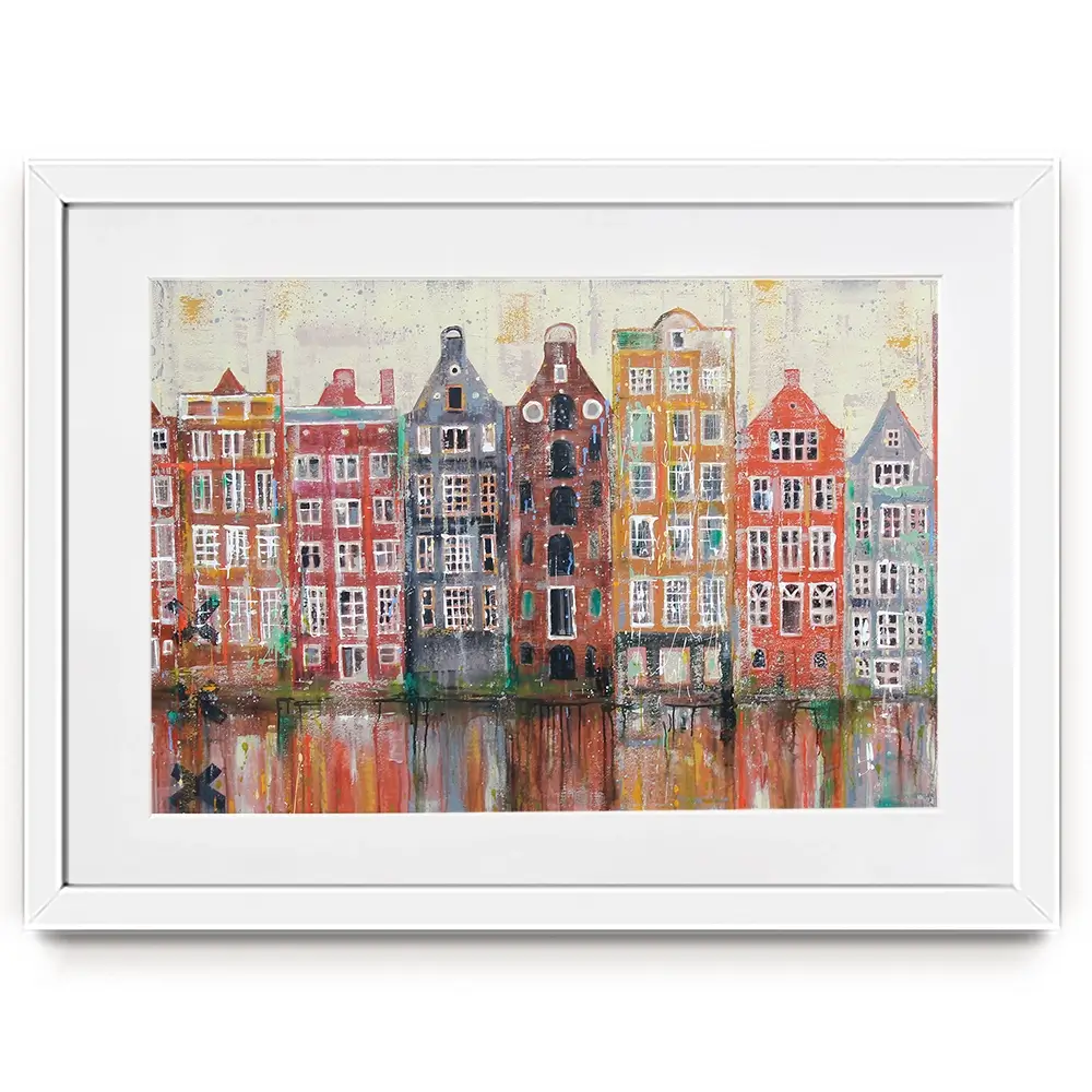 Amsterdam Damrak Framed Art Print Amsterdam Damrak Framed Art Print wall art product Studio Paint-Ing