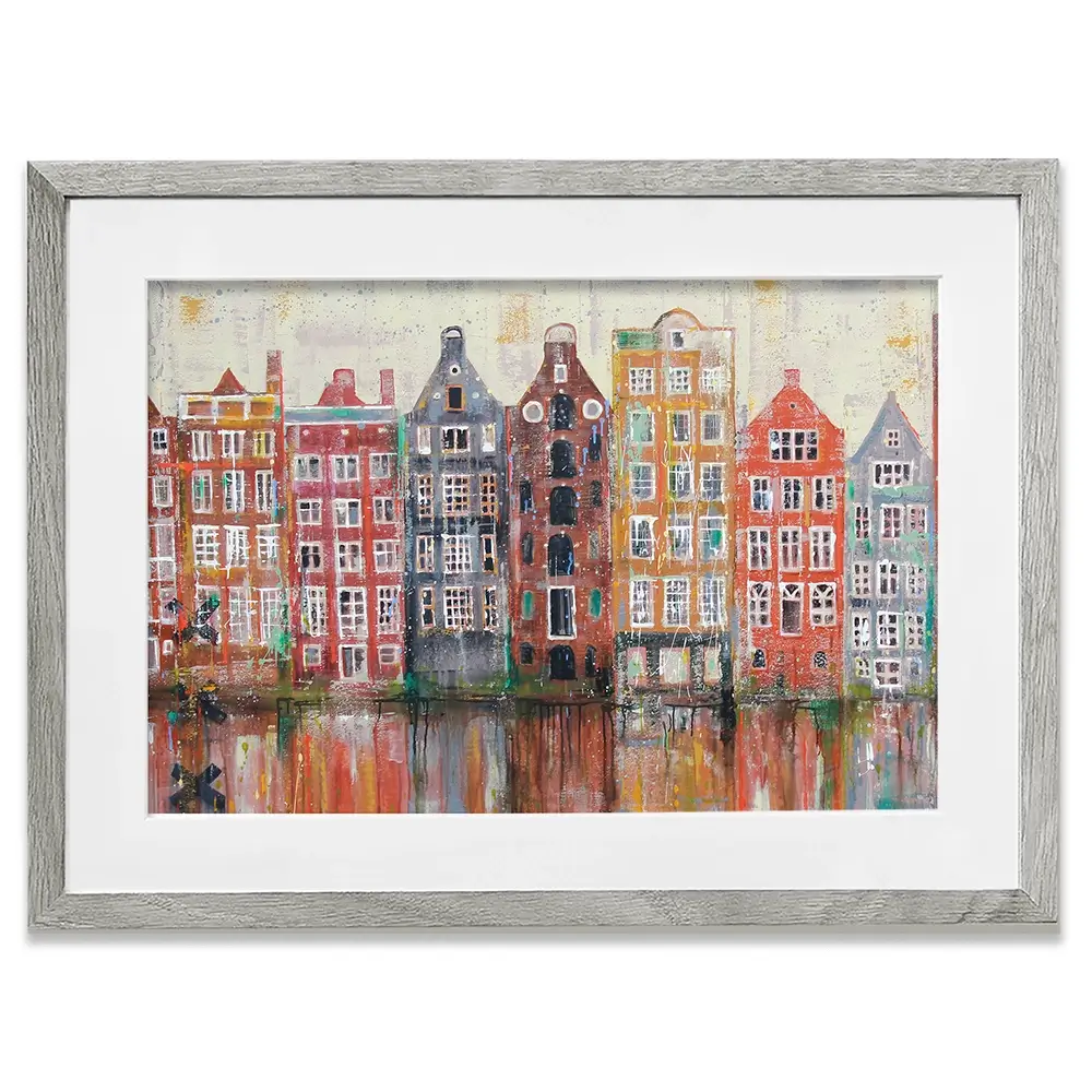 Amsterdam Damrak Framed Art Print Amsterdam Damrak Framed Art Print wall art product Studio Paint-Ing