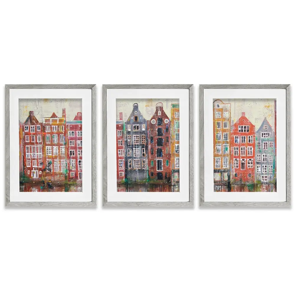 Amsterdam Damrak Framed Art Print Trio Amsterdam Damrak Framed Art Print Trio wall art product Studio Paint-Ing