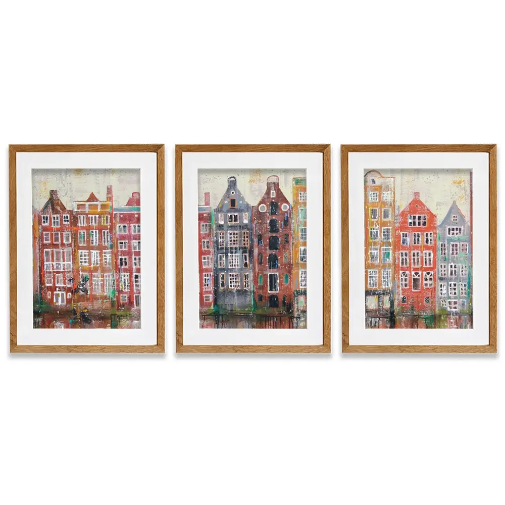 Amsterdam Damrak Framed Art Print Trio Amsterdam Damrak Framed Art Print Trio wall art product Studio Paint-Ing