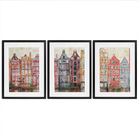 Amsterdam Damrak Framed Art Print Trio Amsterdam Damrak Framed Art Print Trio wall art product Studio Paint-Ing