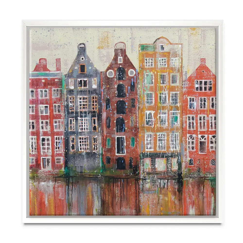 Amsterdam Damrak Square Canvas Print Amsterdam Damrak Square Canvas Print wall art product Studio Paint-Ing