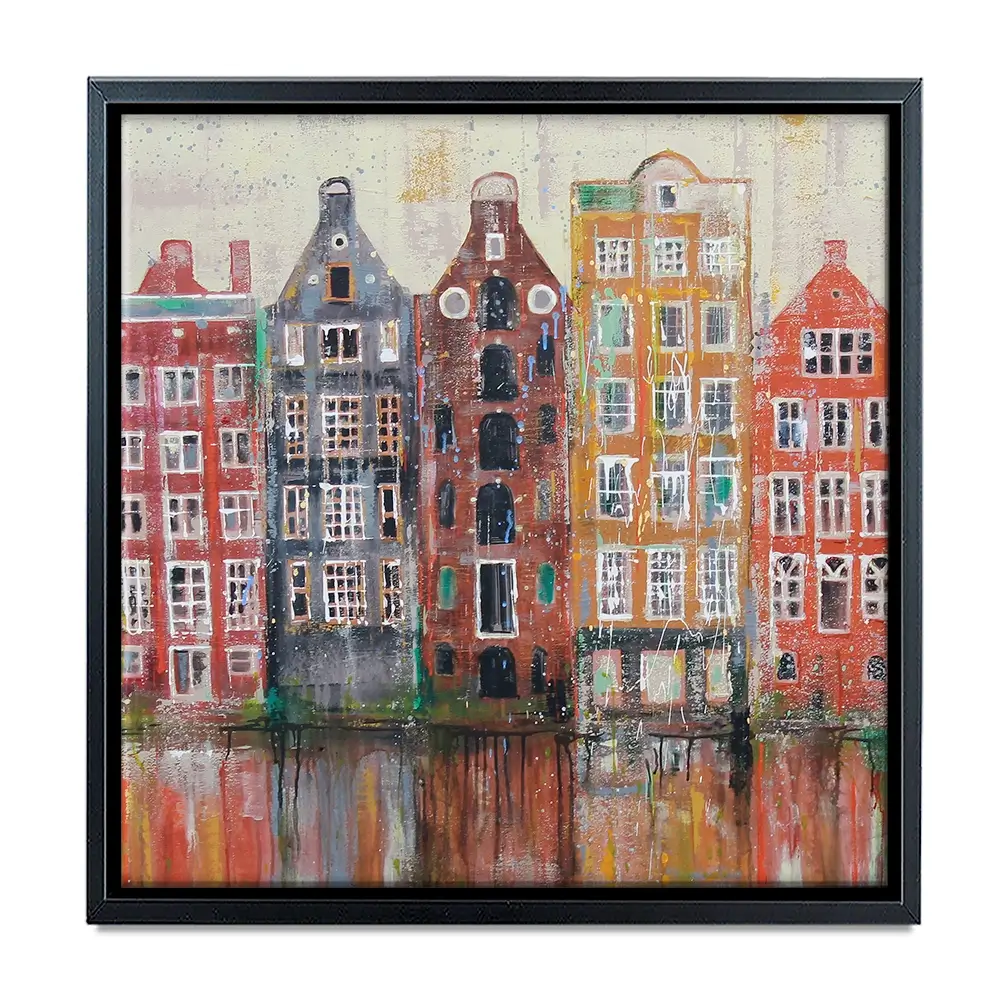 Amsterdam Damrak Square Canvas Print Amsterdam Damrak Square Canvas Print wall art product Studio Paint-Ing