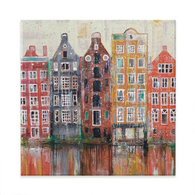 Amsterdam Damrak Square Canvas Print Amsterdam Damrak Square Canvas Print wall art product Studio Paint-Ing