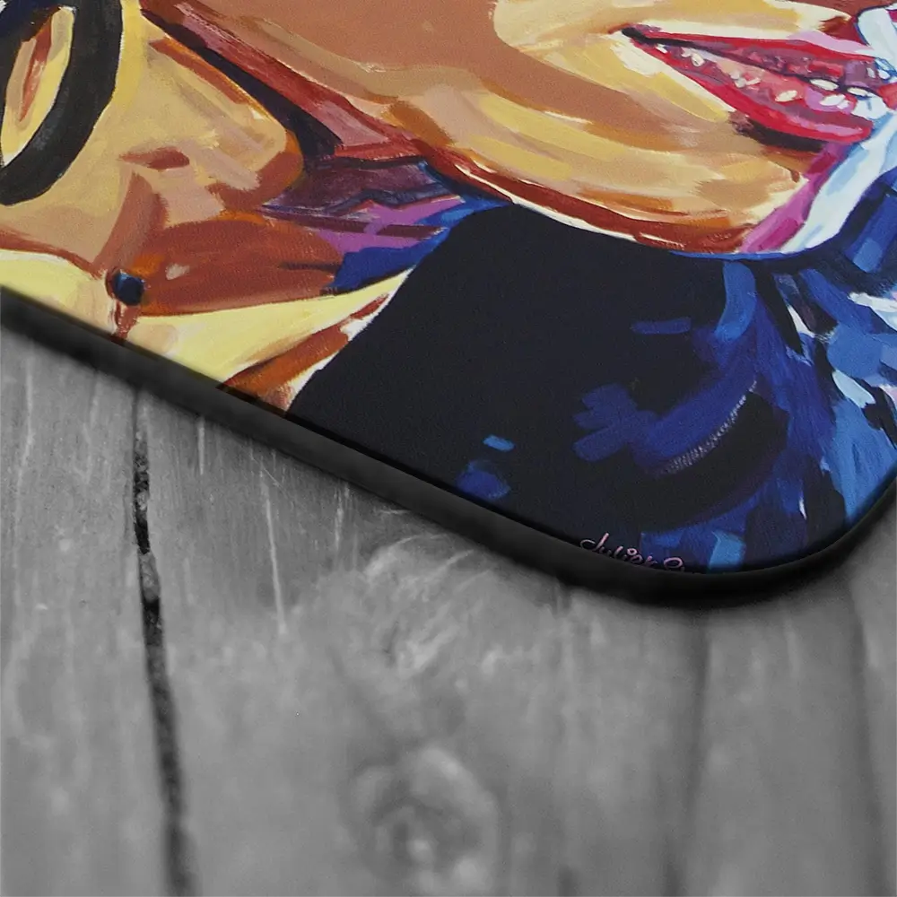 Amy Winehouse In This Blue Shade Coaster Set Amy Winehouse In This Blue Shade Coaster Set wall art product Juliet Stockton