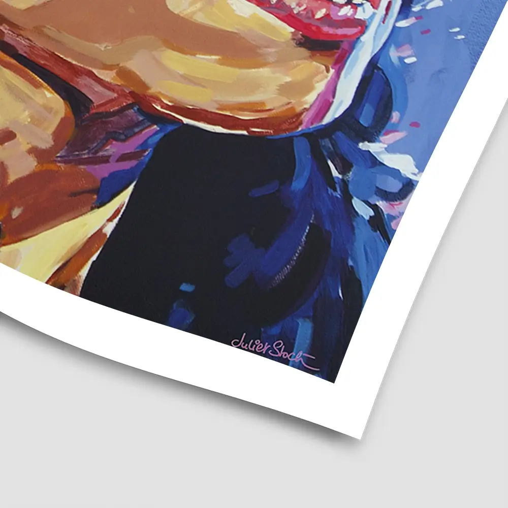Amy Winehouse In This Blue Shade Square Art Print Amy Winehouse In This Blue Shade Square Art Print wall art product Juliet Stockton