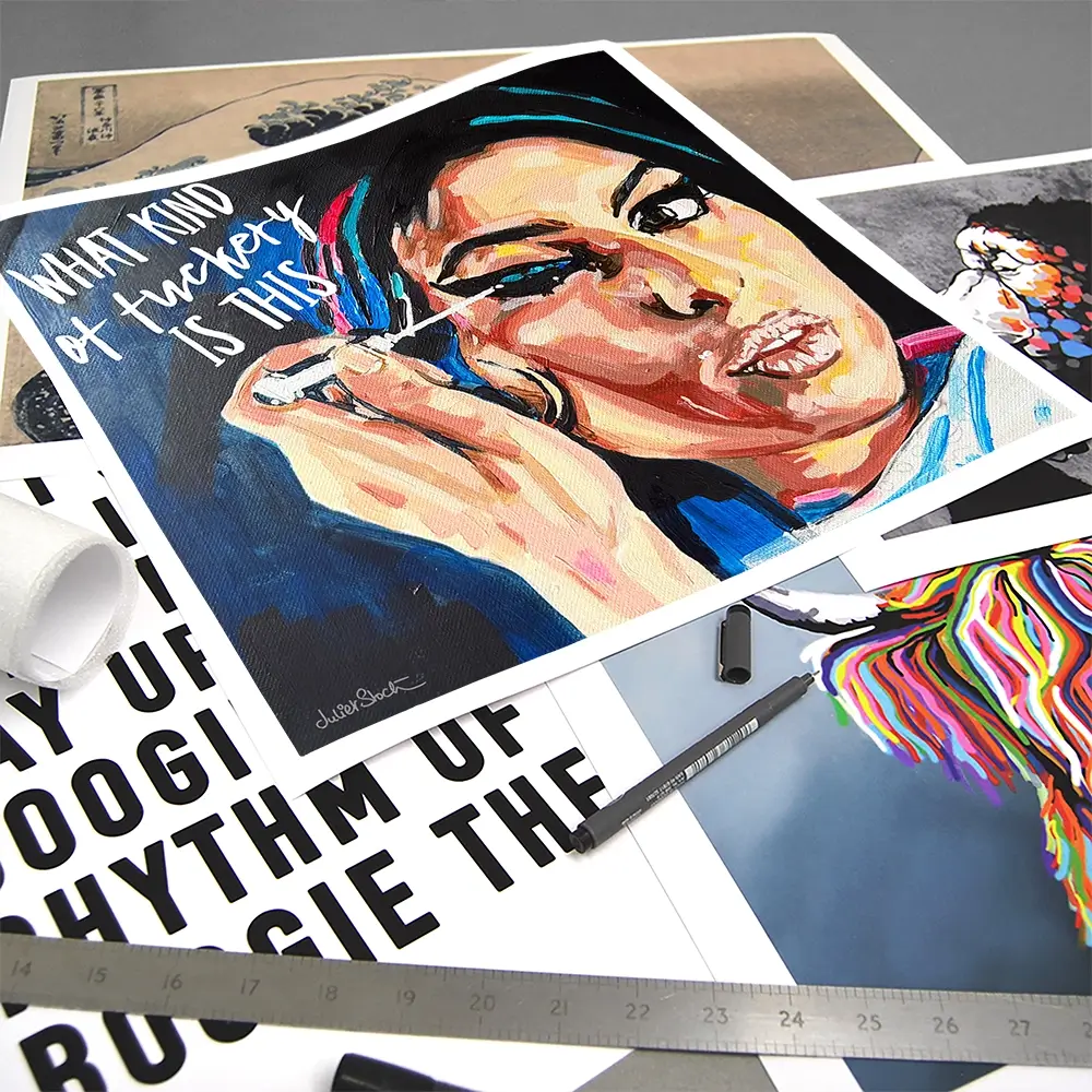 Amy Winehouse Mirror Image Square Art Print Amy Winehouse Mirror Image Square Art Print wall art product Juliet Stockton