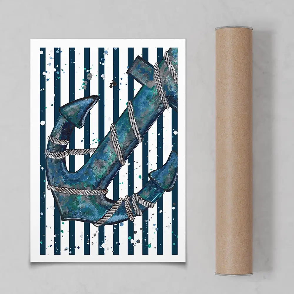Anchored Art Print Anchored Art Print wall art product Emma LC Art