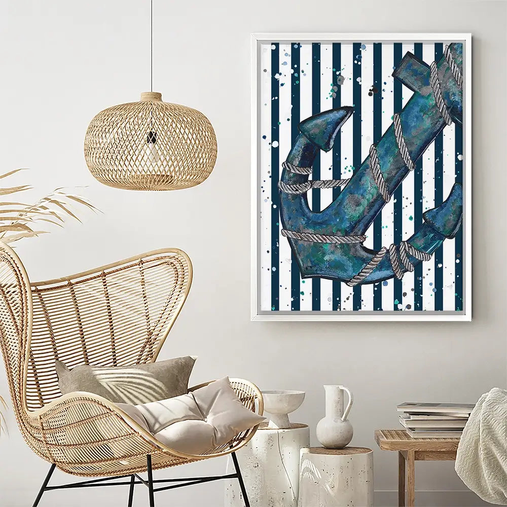 Anchored Canvas Print Anchored Canvas Print wall art product Emma LC Art