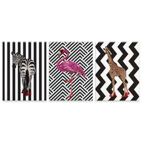 Animals In Heels Trio Canvas Print Animals In Heels Trio Canvas Print wall art product Sarah Manovski