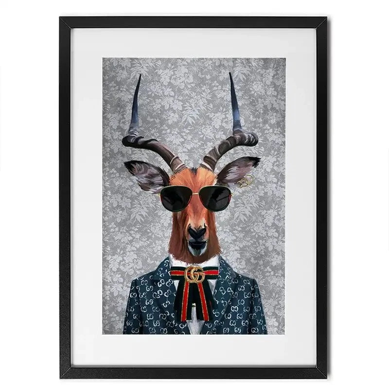 Antelope Framed Art Print Antelope Framed Art Print wall art product Svetlana Aleynikova