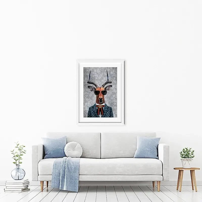 Antelope Framed Art Print Antelope Framed Art Print wall art product Svetlana Aleynikova