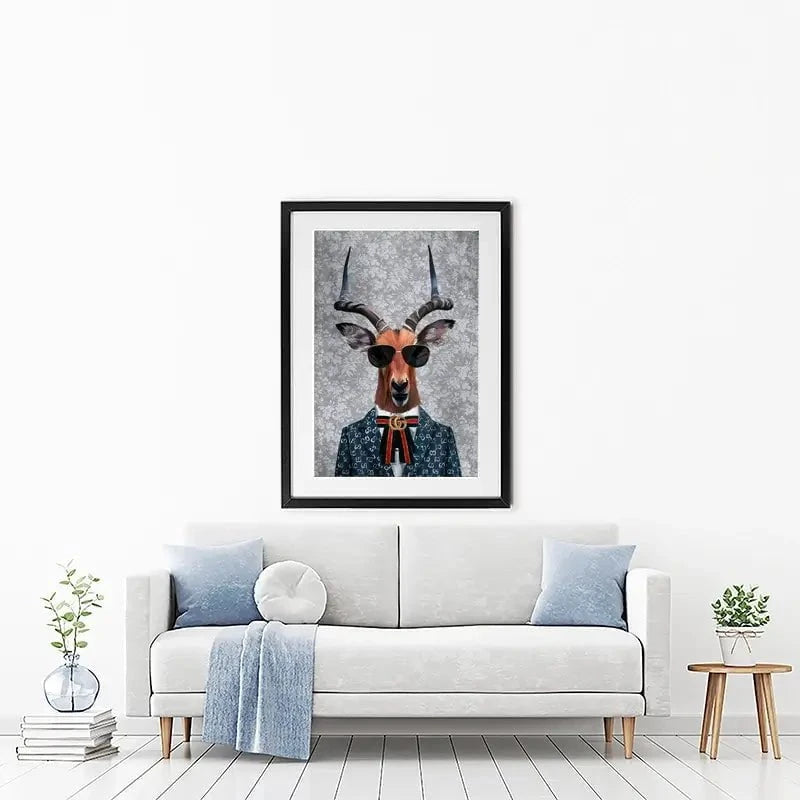 Antelope Framed Art Print Antelope Framed Art Print wall art product Svetlana Aleynikova
