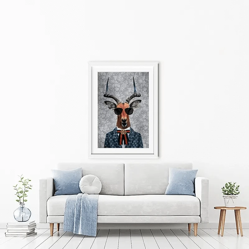 Antelope Framed Art Print Antelope Framed Art Print wall art product Svetlana Aleynikova