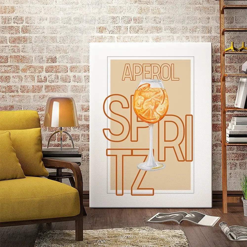 Aperol Spritz Canvas Print Aperol Spritz Canvas Print wall art product Art Print Shop