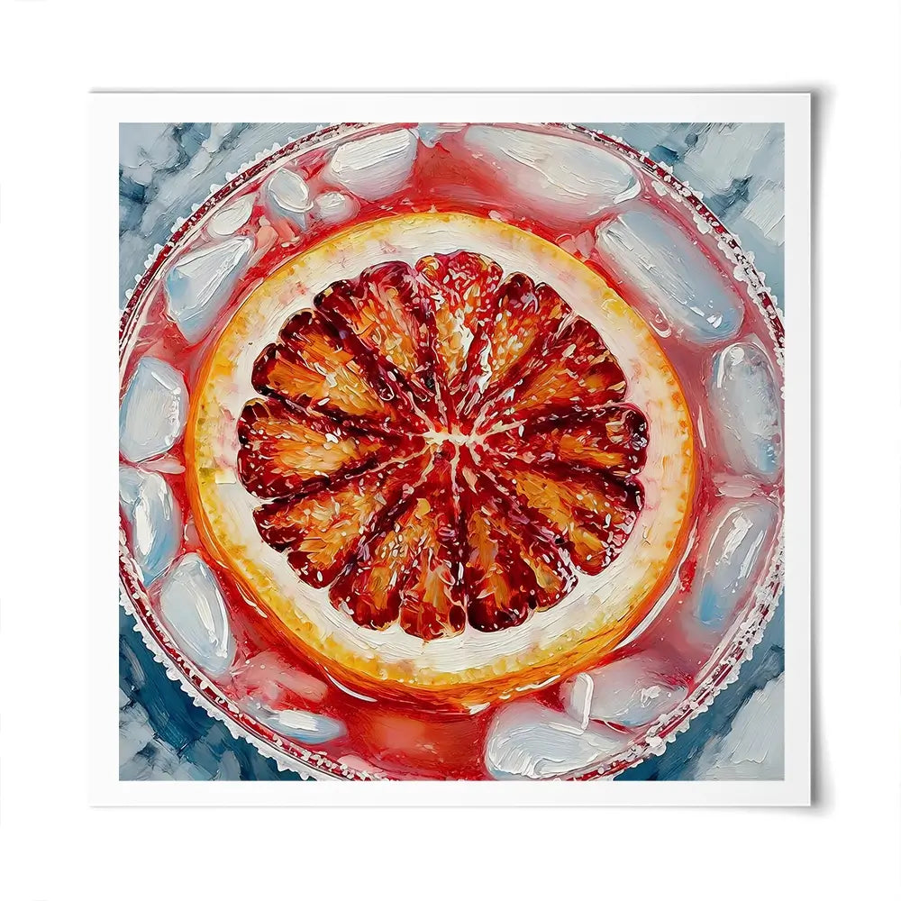 Aperol Spritz Cocktail Square Art Print Aperol Spritz Cocktail Square Art Print wall art product David Alexander Elder