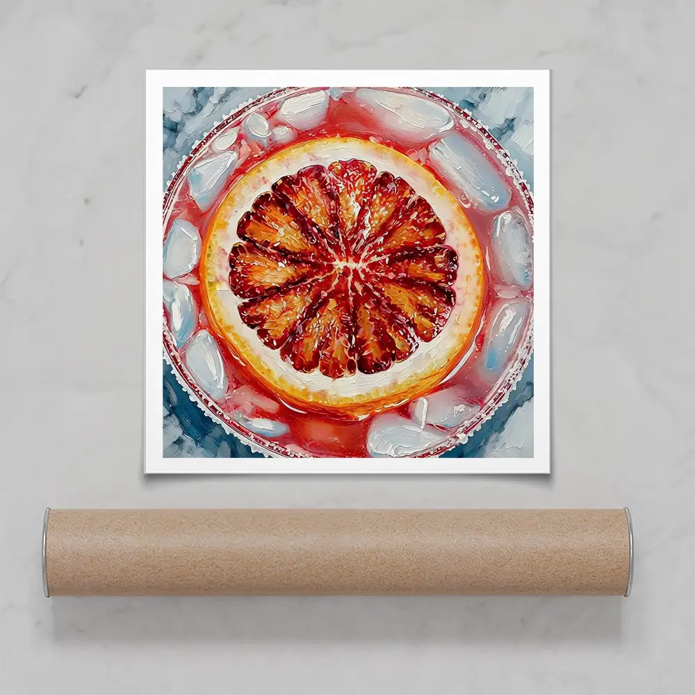 Aperol Spritz Cocktail Square Art Print Aperol Spritz Cocktail Square Art Print wall art product David Alexander Elder