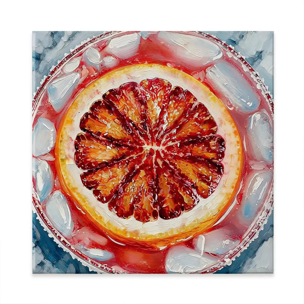 Aperol Spritz Cocktail Square Canvas Print Aperol Spritz Cocktail Square Canvas Print wall art product David Alexander Elder